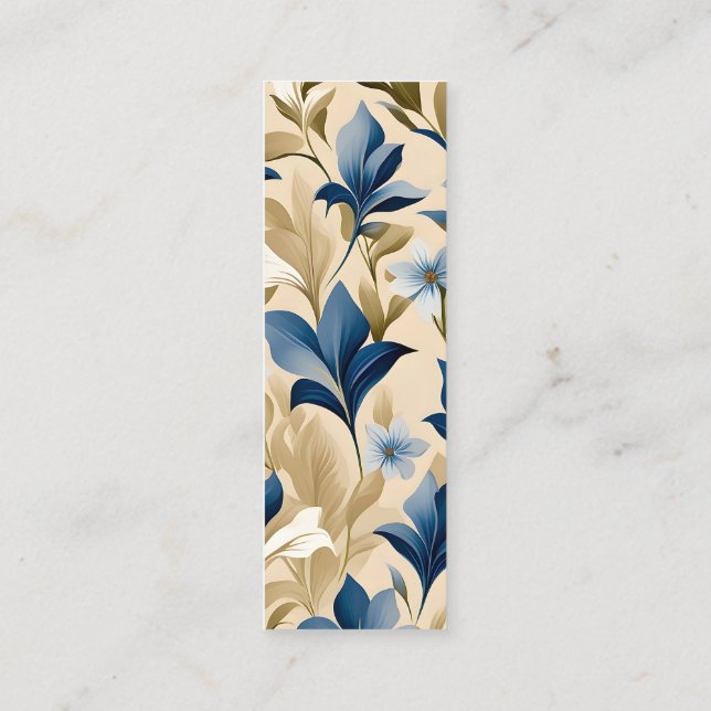 Carte D'appel Contemporain Waldorf Floral Patal Art Signet (Dos)