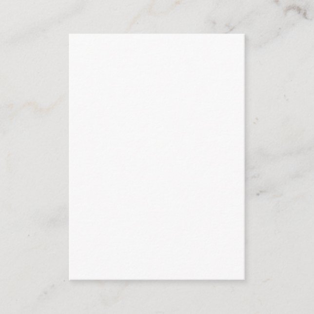 Carte D'appel Create Your Own white simple (Devant)