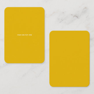 Carte D'appel Créez Votre Propre Conception Personnalisée Jaune
