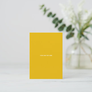 Carte D'appel Créez Votre Propre Conception Personnalisée Jaune