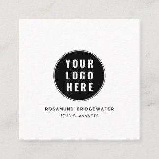Carte D'appel Custom QR Code Modern Logo Minimalist