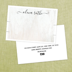 Carte d'appel d'affichage à deux bracelets en bois