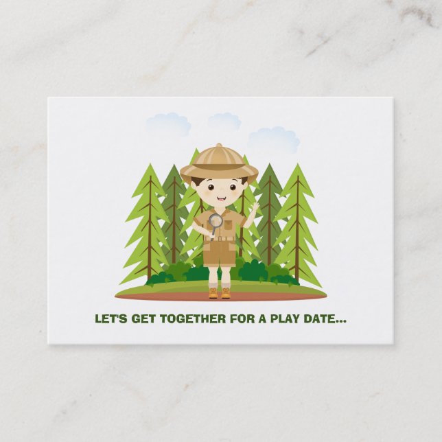 Carte D'appel Date de lecture de Little Explorer (Devant)