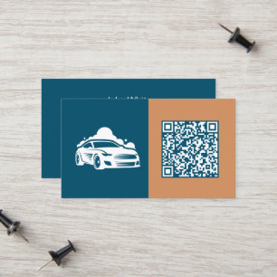 Carte D'appel Détail de la voiture QR analysable
