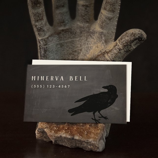 Carte d'appel d'Halloween Black Crow (Créateur téléchargé)