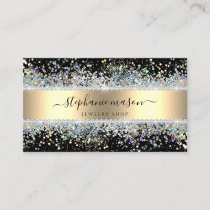 Carte D'appel Diamants de Parties scintillant Holographique bril