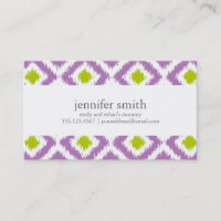 Diamants verts pourpres Motif Ikat