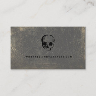 Carte d'appel du crâne Halloween