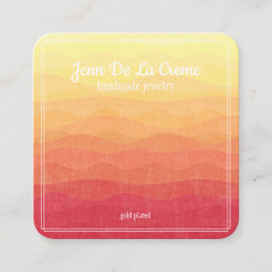 Carte D'appel Écran de bijoux en blanc Desert Sky