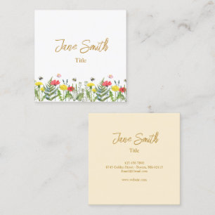 Carte D'appel Fleur aquarelle