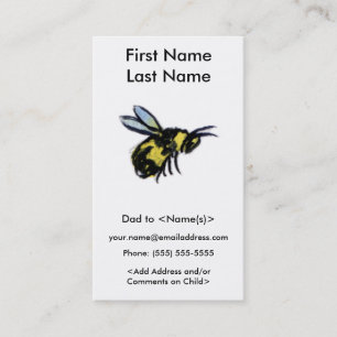 Carte D'appel Fréquentée Bee Daddy Calling Custom Photo Cards 