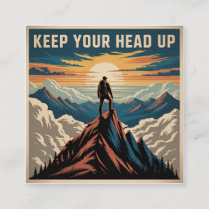 Carte D'appel Garde la tête haute