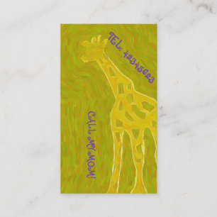 Carte D'appel GIRAFE d'or