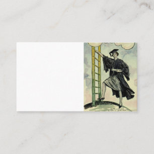 Carte D'appel Graduation vintage, Escalade l'échelle d'entrepris