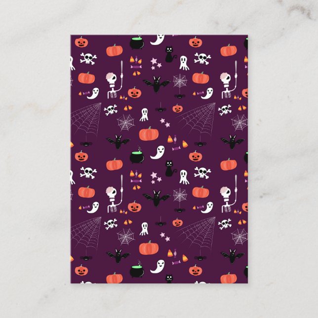 Carte D'appel Halloween (Devant)