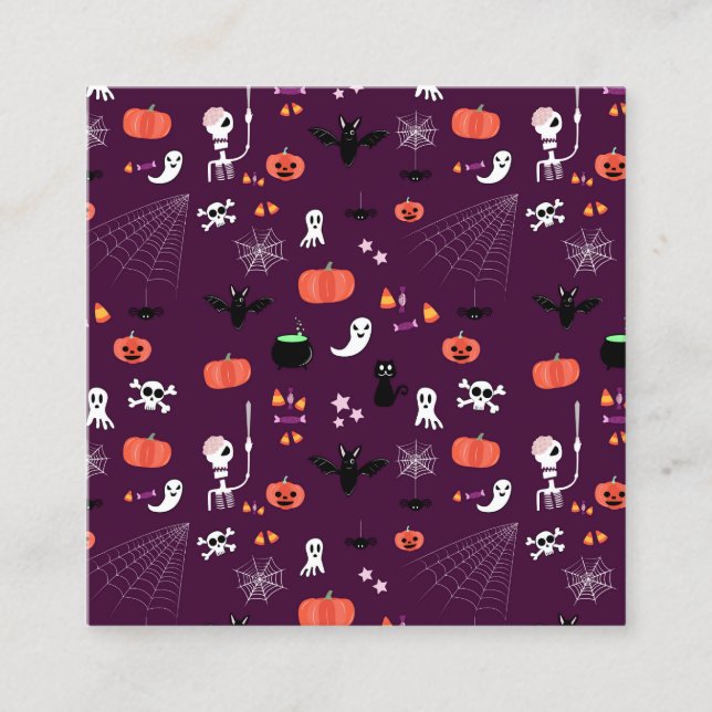 Carte D'appel Halloween (Devant)