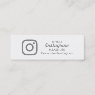 Carte D'appel hashtag d'instagram