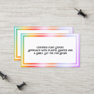 Carte D'appel Hologramme Flirtant