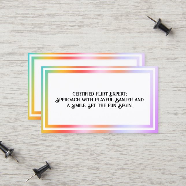 Carte D'appel Hologramme Flirtant (Devant/Arrière en situation)