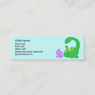 Carte D'appel Identification d'enfant d'amis de Dino