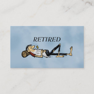 Carte D'appel image amusant de Rip Van Winkle à la retraite