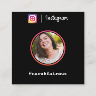 Carte D'appel Instagram photo tendance médias sociaux modernes