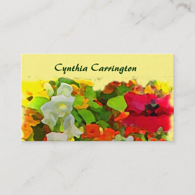 Carte D'appel Jardin joyeux maman (Devant)