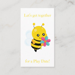 Carte D'appel Jeu d'abeilles mignons