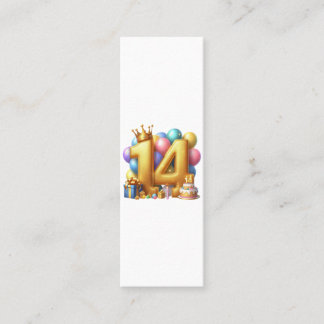 Carte D'appel Joyeux 14e anniversaire