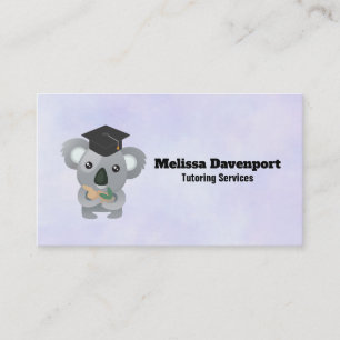 Carte D'appel Koala Bear dans le Tuteur de Cap Graduation