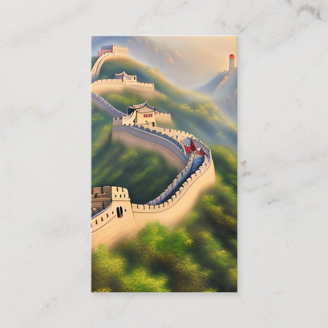 Carte D'appel La Grande Muraille de Chine est l'une des plus emb (Devant)