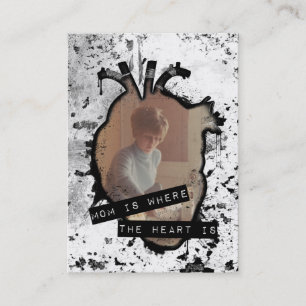 Carte D'appel la maman est où le coeur est