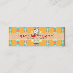 Carte D'appel L'amusement de boutique d'enfants colore mini avec