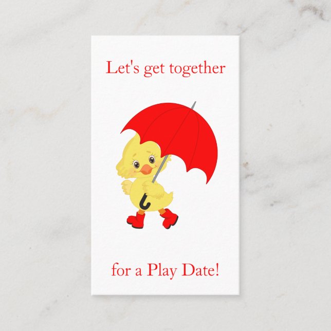 Carte D'appel L'appel de Precious Duck Mommy (Devant)