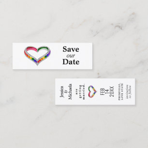Carte D'appel LGBTQ+ save the date 🌈Intertwined in Pride