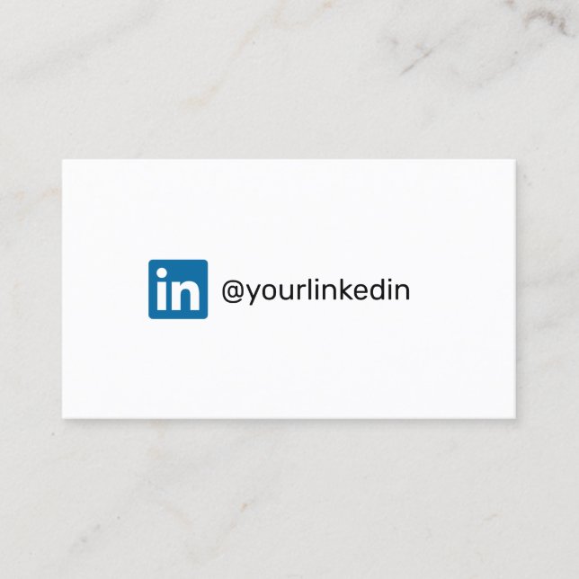 Carte D'appel LinkedIn médias sociaux marketing moderne tendance (Devant)