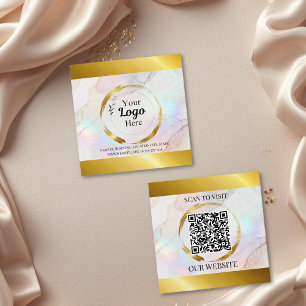 Carte D'appel Logo commercial or élégant en or Moderne