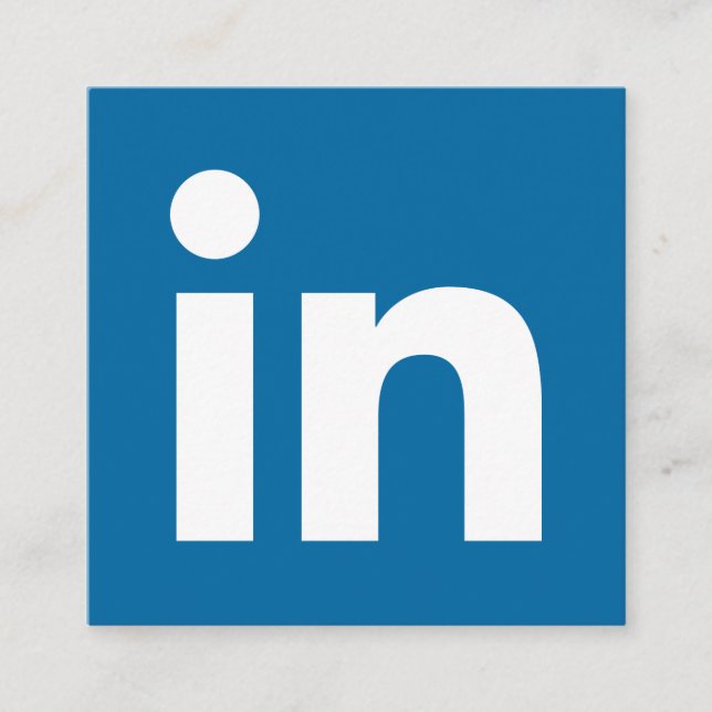 Carte D'appel Logo LinkedIn médias sociaux entreprise moderne te (Devant)