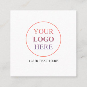 Carte D'appel Logo promotionnel personnalisé - Pas de commande m