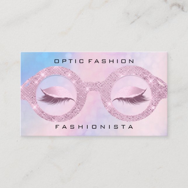 Carte D'appel Lunettes Holographiques Optiques De Rendez-Vous (Devant)