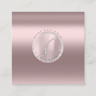 Carte D'appel Lux de parties scintillantes de rose d'électrolys