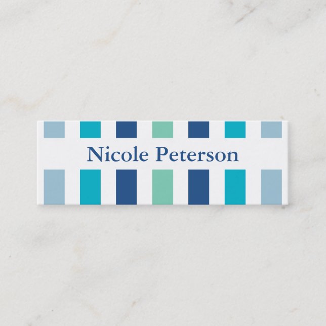 Carte D'appel Maman de tendance de couleur appelle bleu (Devant)