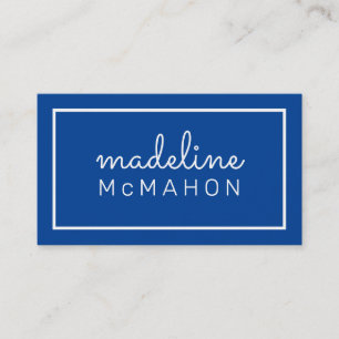 CARTE D'APPEL maman moderne chic bleu royal audaci