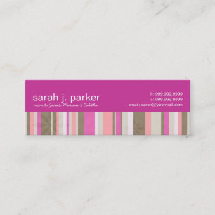 Carte d'appel maman Stripes contemporaine