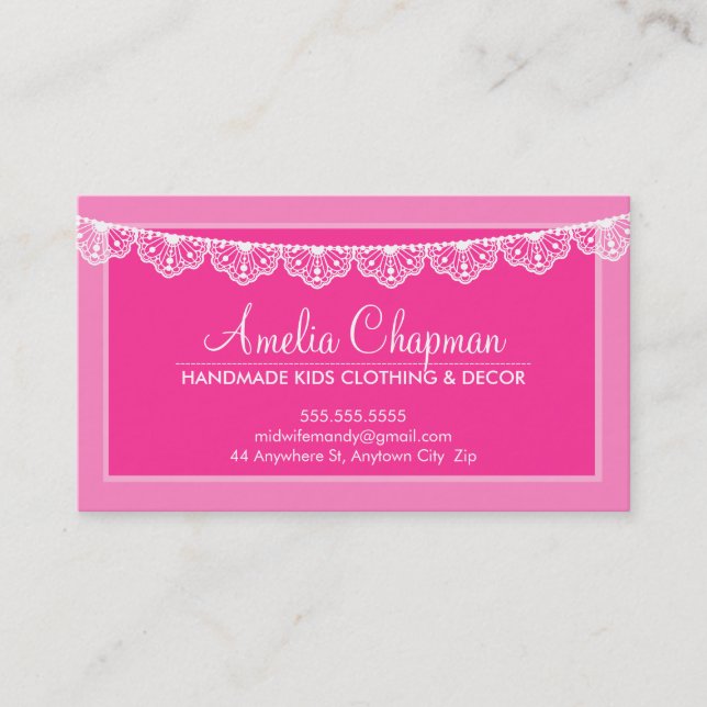 CARTE D'APPEL mignon dentelle créative bouquet ros (Devant)