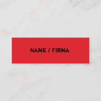Carte D'appel Mini-cartes rouges