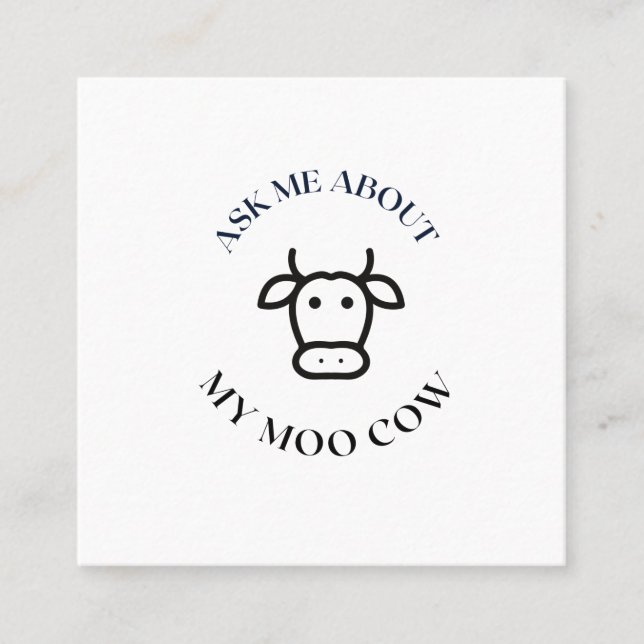 Carte D'appel m'interroger sur ma vache moto (Devant)