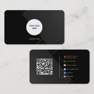 Carte d'appel moderne Luxe - Logo & Sociétés perso