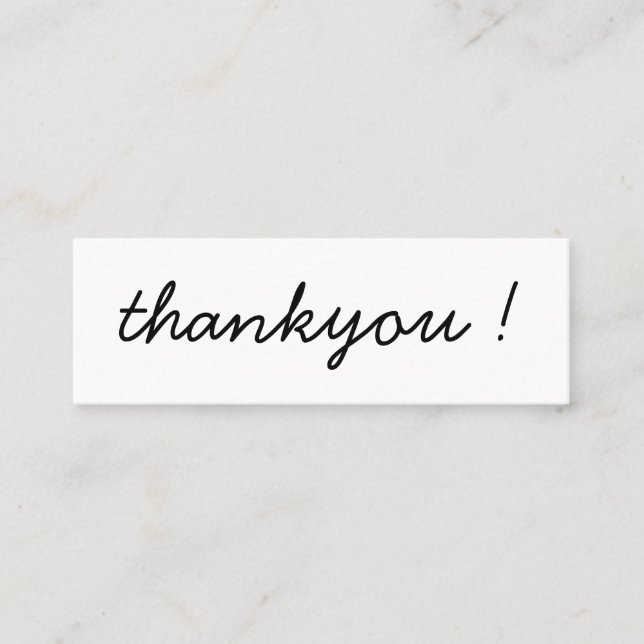 Carte D'appel Moderne minimaliste Business Thankyou Order Insert (Devant)