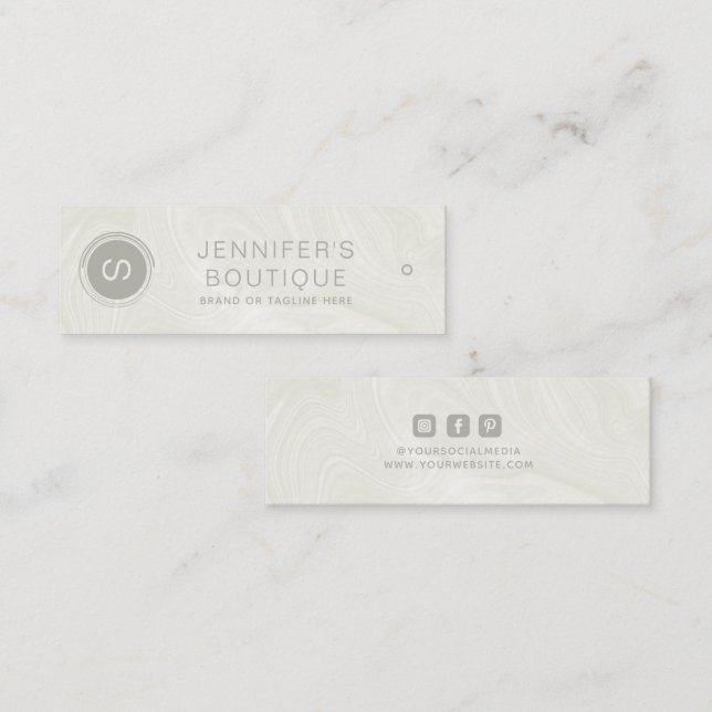 Carte D'appel Nom de l'entreprise Taille des vêtements Balises M (Devant / Derrière)